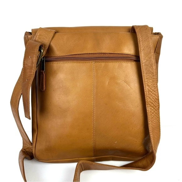 Clava American Messenger Bag Vintage British Tan Handbag Purse Unisex - Picture 2 of 10